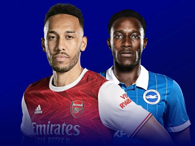 Thống kê các cuộc đối đầu gần nhất đội hình Arsenal gặp Brighton & Hove Albion